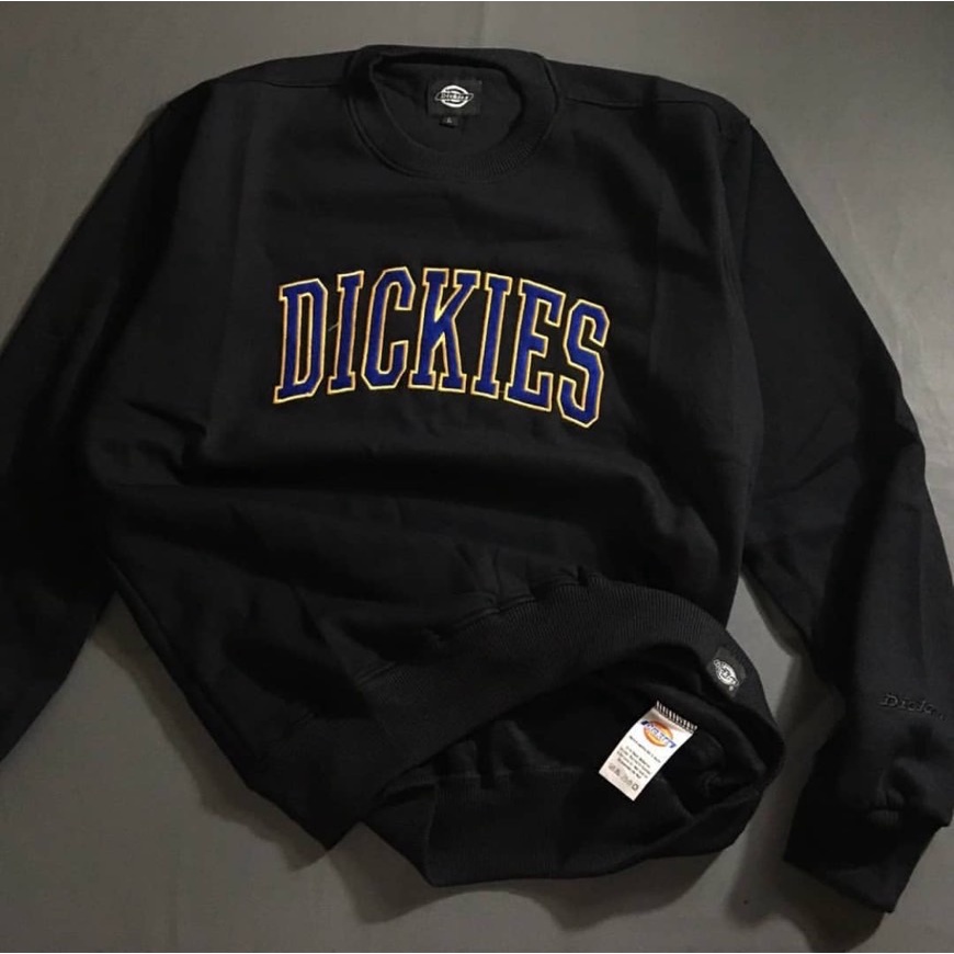 Jaket switer dickies M -XL full lebel taq bordir pria dan wanita - crewneck impor dickies -switer distro