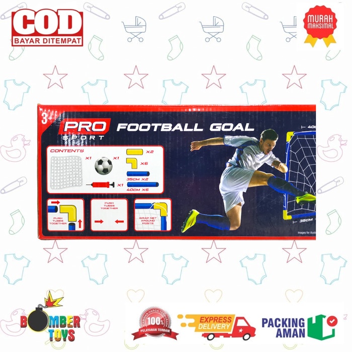 MAINAN ANAK LAKI FOOTBALL GOAL GAWANG DIY SPORT PLAY RUMAH OLAHRAGA