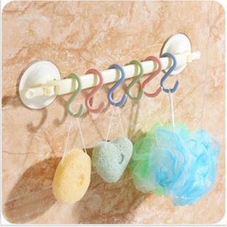 Sgmshop Gantungan baju S lemari isi 4 pcs almari hook cantolan plastik Hanger Cantolan Tanpa Paku