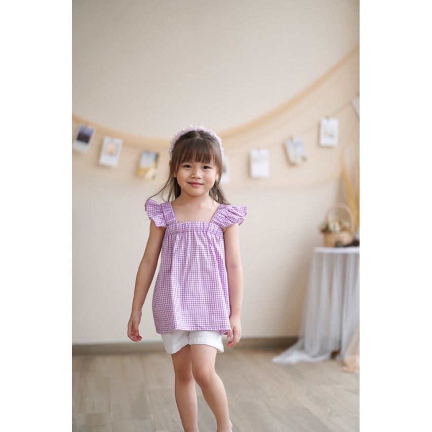 Serri Top 1-4 Tahun Atasan Ruffle Fashion Anak Perempuan SNB Blouse Korean Style CBKS