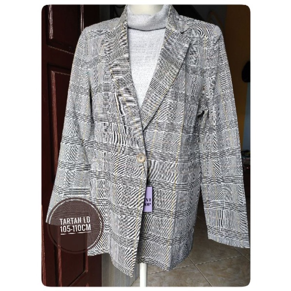 blazer tartan