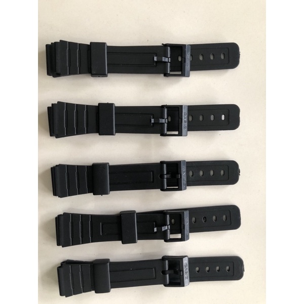 STRAP TALI GELANG JAM TANGAN  CASIO F-91W f-91w (gesper hitam ada tulisan casio) BERKUALITAS ORIGINAL