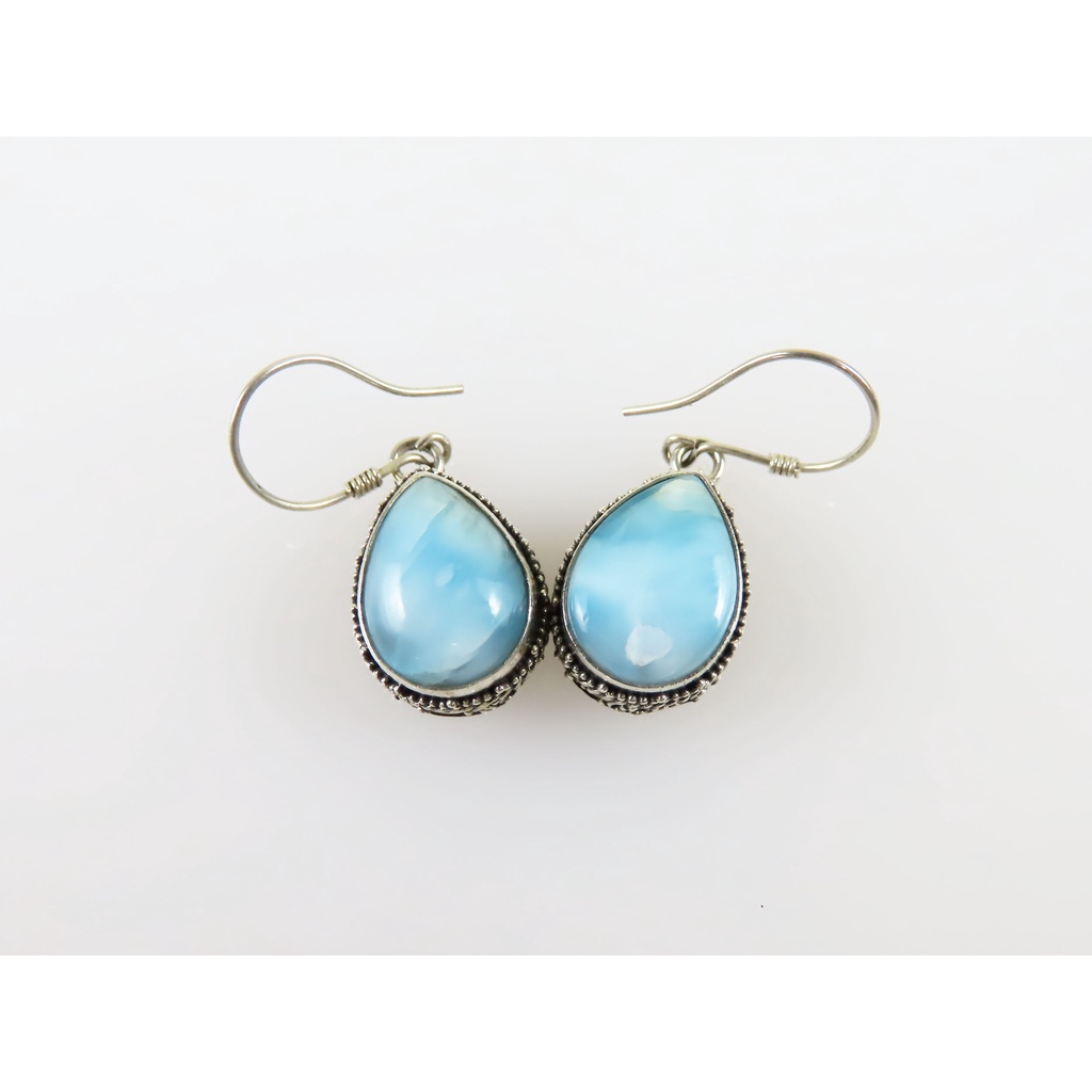 Anting Wanita Perak 925 dengan Permata Larimar