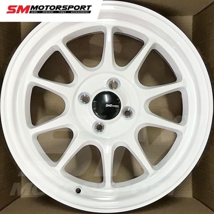 Velg Mobil DNZ Garasi Drift R16x7.0 Pcd 4x100 ET 38 Rose White Putih