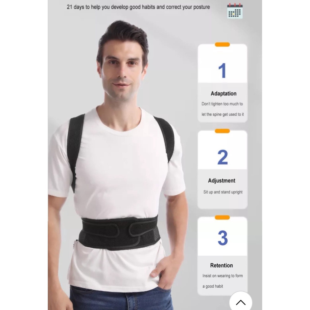 (COD) AOLIKES 3110 Penyangga Punggung Penegak Punggung Back Posture Corrector