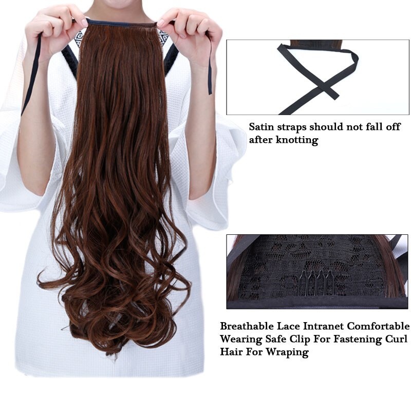 Hair Clip Ponytail Hair Extension Rambut Palsu Wanita Hair Extension Clip Wig Rambut Hairclip Ponytail