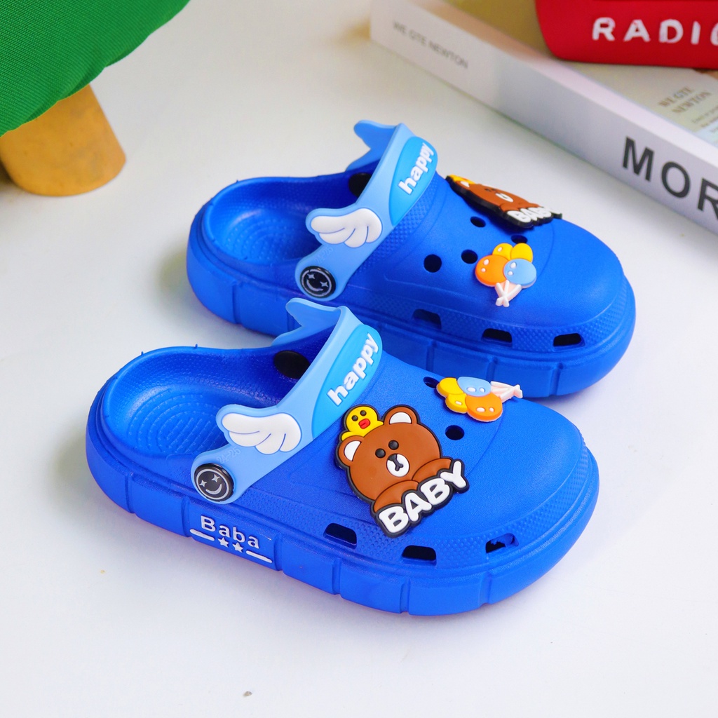 Okaybaby B253 Sendal Sandal Slop Import Anak Laki-laki Perempuan Karakter Lucu