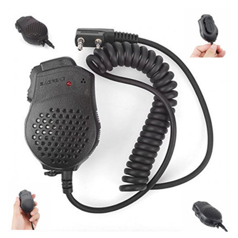 Zzz Dual PTT Shoulder Speaker Microphone Untuk UV-82HX UV-82HP GT-5TP Interphone-Mic