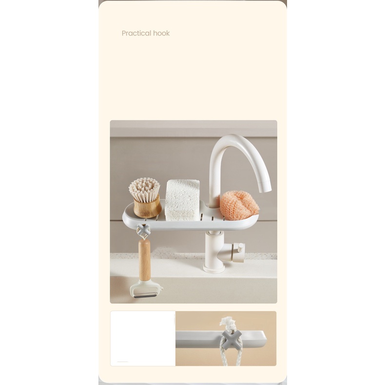 Faucet Rack Shelf In Kitchen Shelves/Tempat Rak Sabun Mandi Cuci Piring Spons Wastafel Kamar Mandi