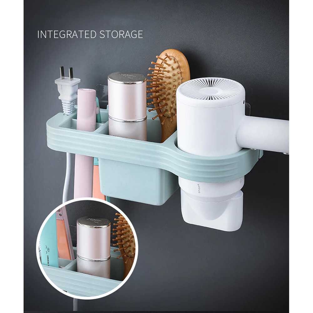 Rak Holder Tempel Multifungsi Kamar Mandi Rak Tempel Pelaratan Kamar Mandi Bathroom Organizer