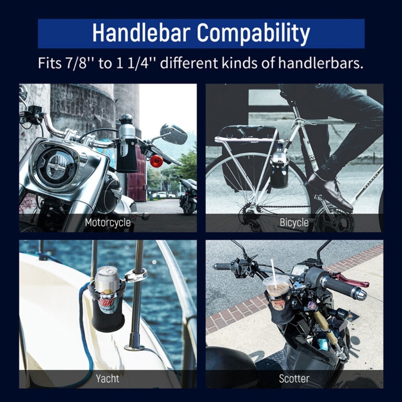 Sun Cup Holder Tempat Botol Motor Holder Minuman Pemasangan Mudah Untuk7Per8 "