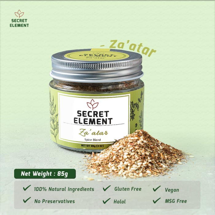 

Terlaris ✨ - Za'atar Spice Blend - Mediterania Series - Bumbu Arab 2.1.23