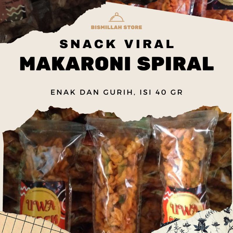 

Makaroni spiral cemilan viral makaroni 40 gr