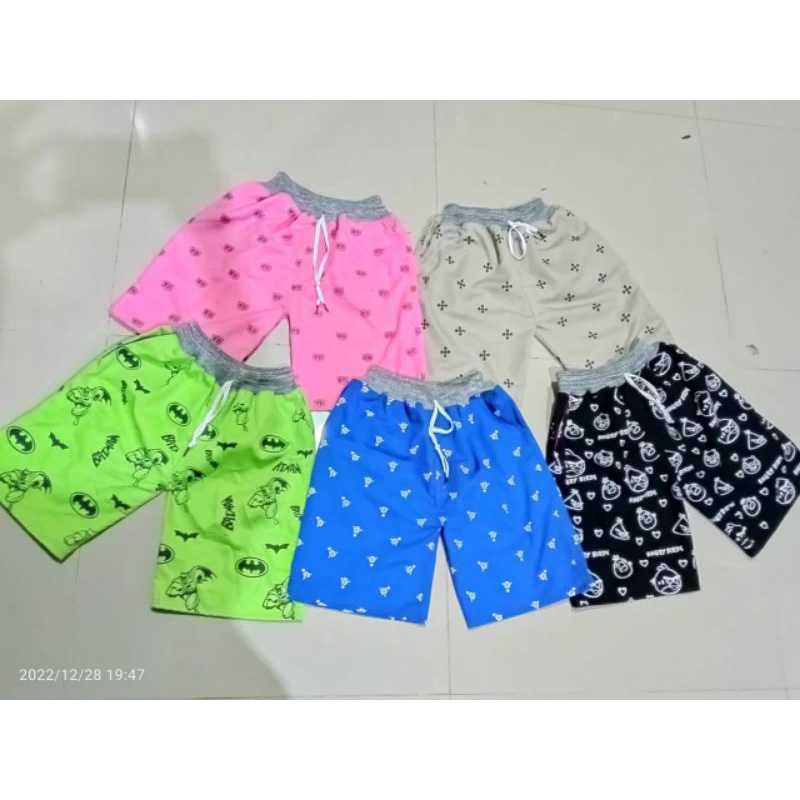 TERSENYUM KAU DEK!! celana pendek anak motif 50 rb dpt 5 pcs. COD