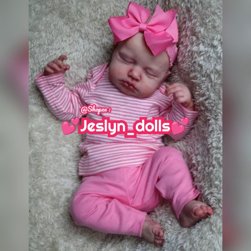 Boneka reborn Sleeping Reborn Baby Doll Realistic Girl/ boneka bayi #031