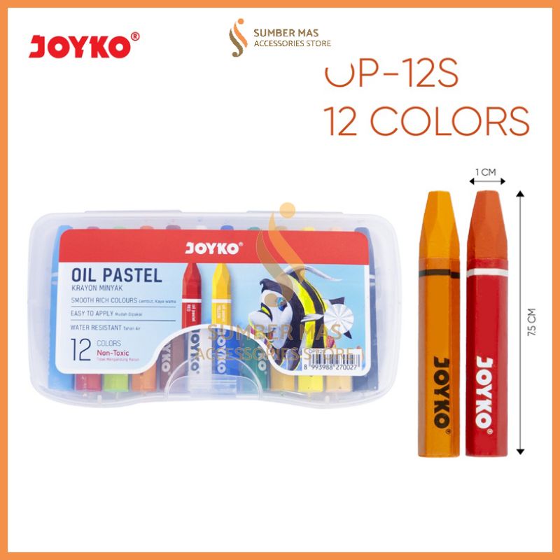 

OIL PASTEL/CRAYON JOYKO 12 WARNA |315 80-12