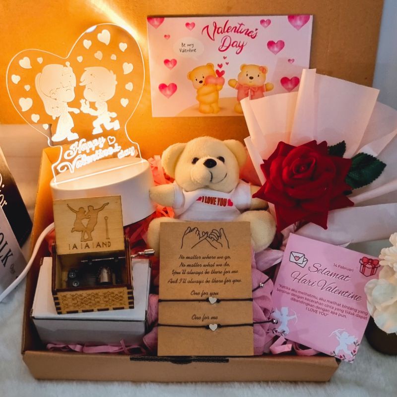 Hampers Valentine / Kado Valentine / Hadiah Cewek Kotak Musik