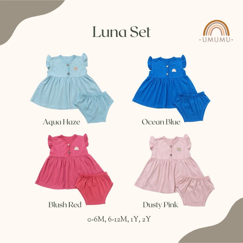 Umumu Luna Set/Stelan Anak/Set Anak Cewe