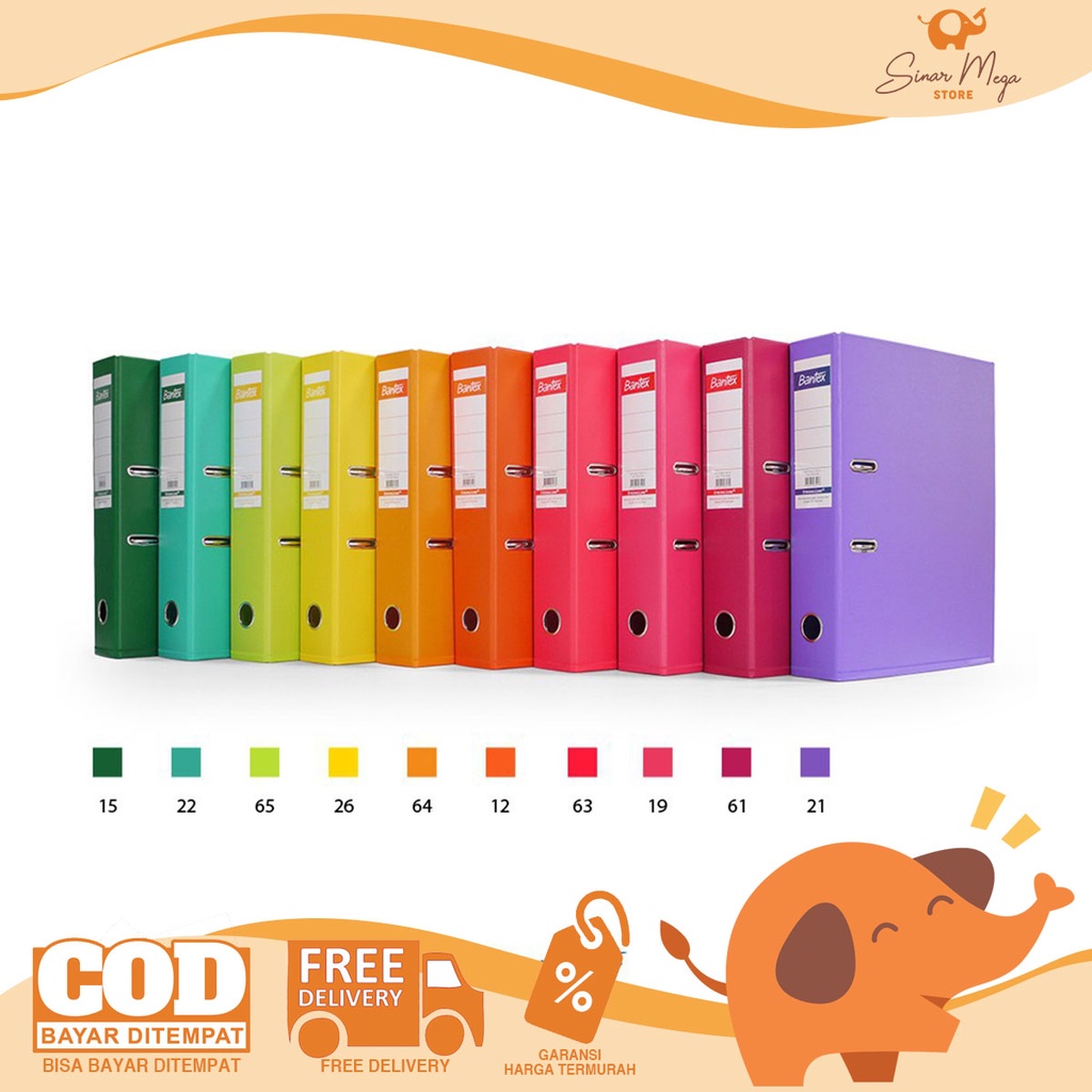 

Bantex Ordner Odner Tipe 1451V Ukuran A4 5cm Lever Arch File Ordner Plastic Box File Bantex
