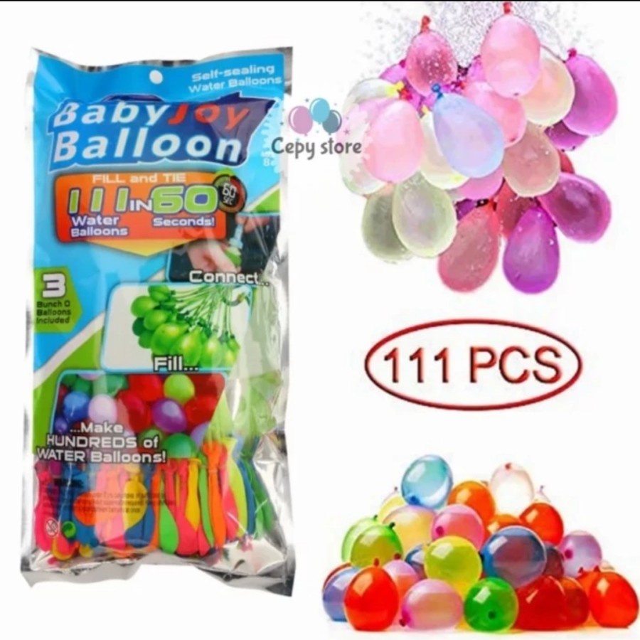 Balon Air isi 111 pcs - Magic Bunch Water Ballon - Mainan Perang Balon