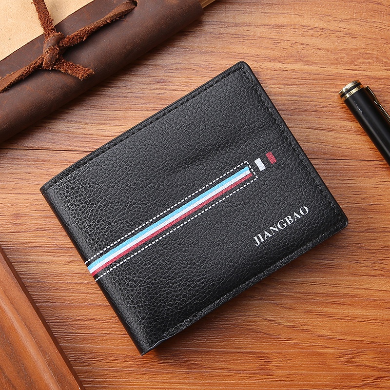 AND / COD / Dompet Lipat Cowok Kulit PU Dompet Pria Import Dompet Fashion Laki - Laki Murah Dompet Lipat Pria Murah D97
