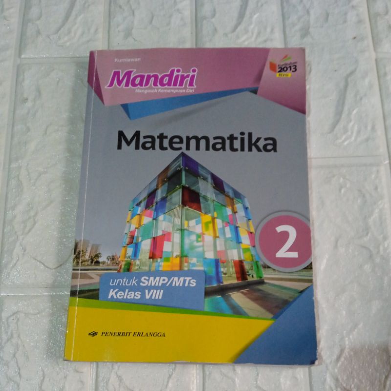 Matematika Mandiri SMP kelas 8 erlangga.