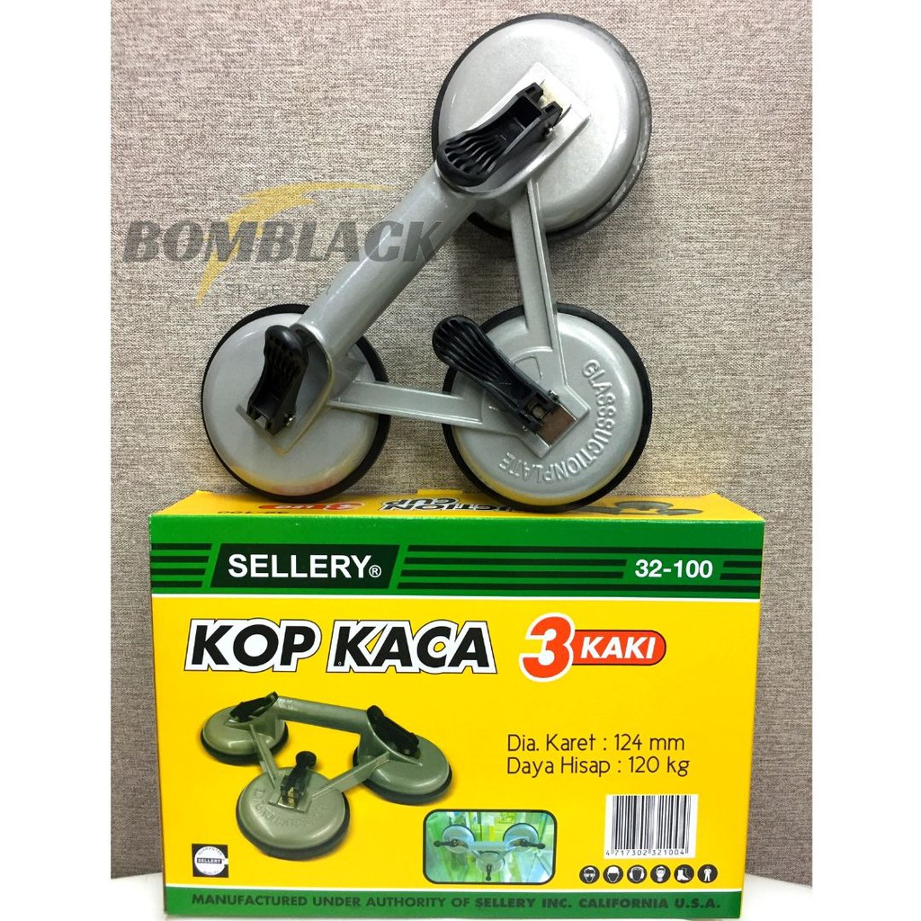 Kop Kaca Kaki 3 Tiga SELLERY Suction Cup 3 Leg 120 Kg Kop 3 Kaki