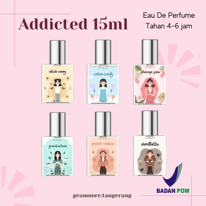 PARFUM ADDICTED SERIES GEAMOORE 15ML | PARFUM GEAMOORE | KOSMETIKA KENDARI