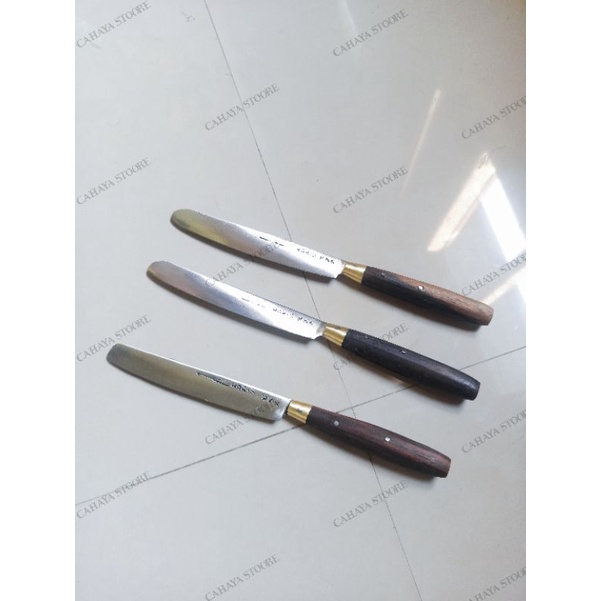 pisau dapur ring tembus HARIS kecil kuningan model Bulat