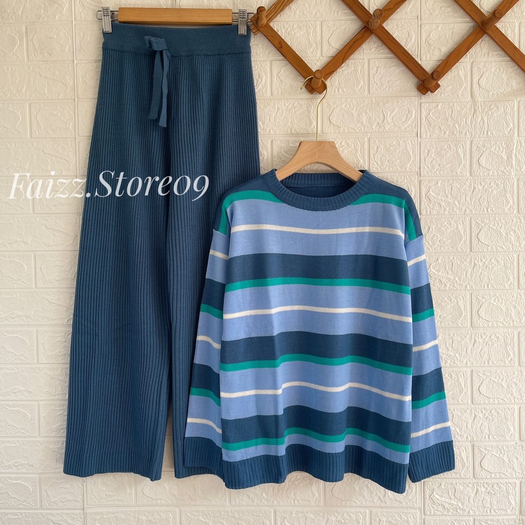ONESET SWEATER RAJUT ADEY SETELAN CELANA KULOT