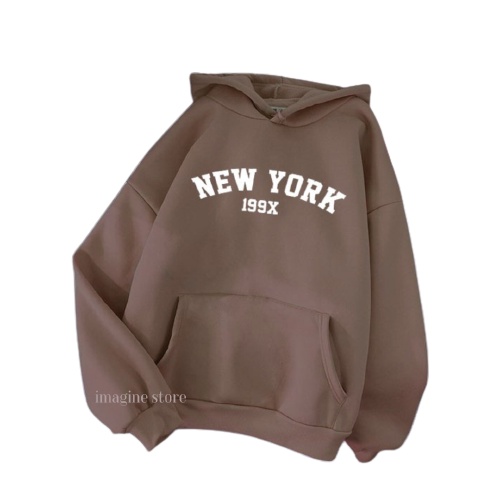 JAKET HOODIE NY NEW YORK 19XX ALLL SIZE HITAM UNISEX