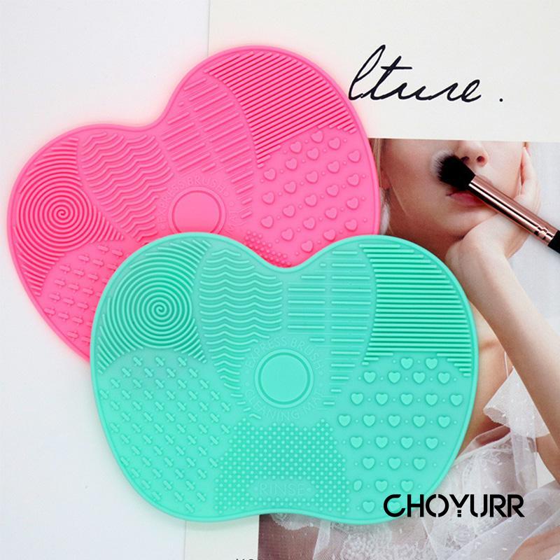 【COD】Alat Pencuci Kuas Makeup / Rinse Pembersih Kuas Makeup / Silicone Pad / Silika Gel Pembersih Brush / Brus Cleaner / Pembersih Brush Make Up Brush Cleaner Pad -CH