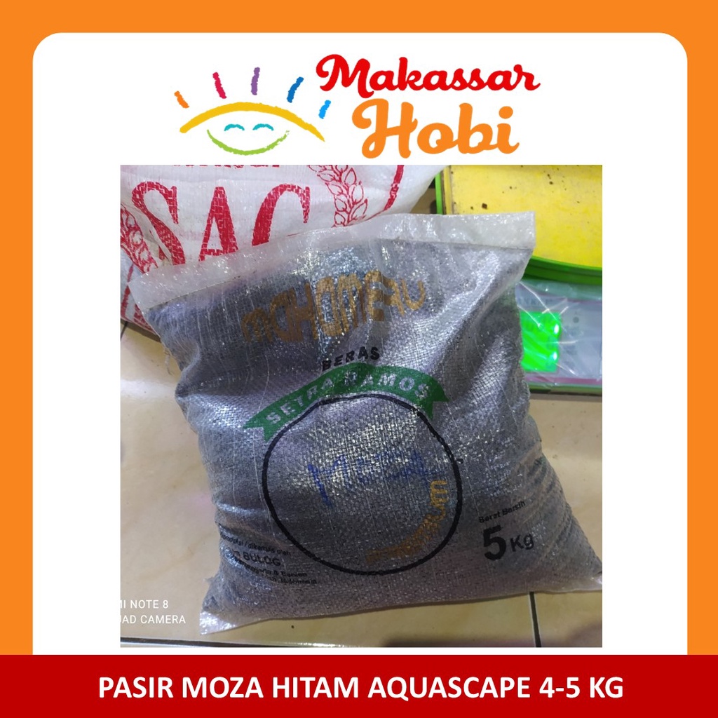 Pasir Moza Aquascape 4-5kg Silika Silica Hitam Halus Akuarium Aquarium