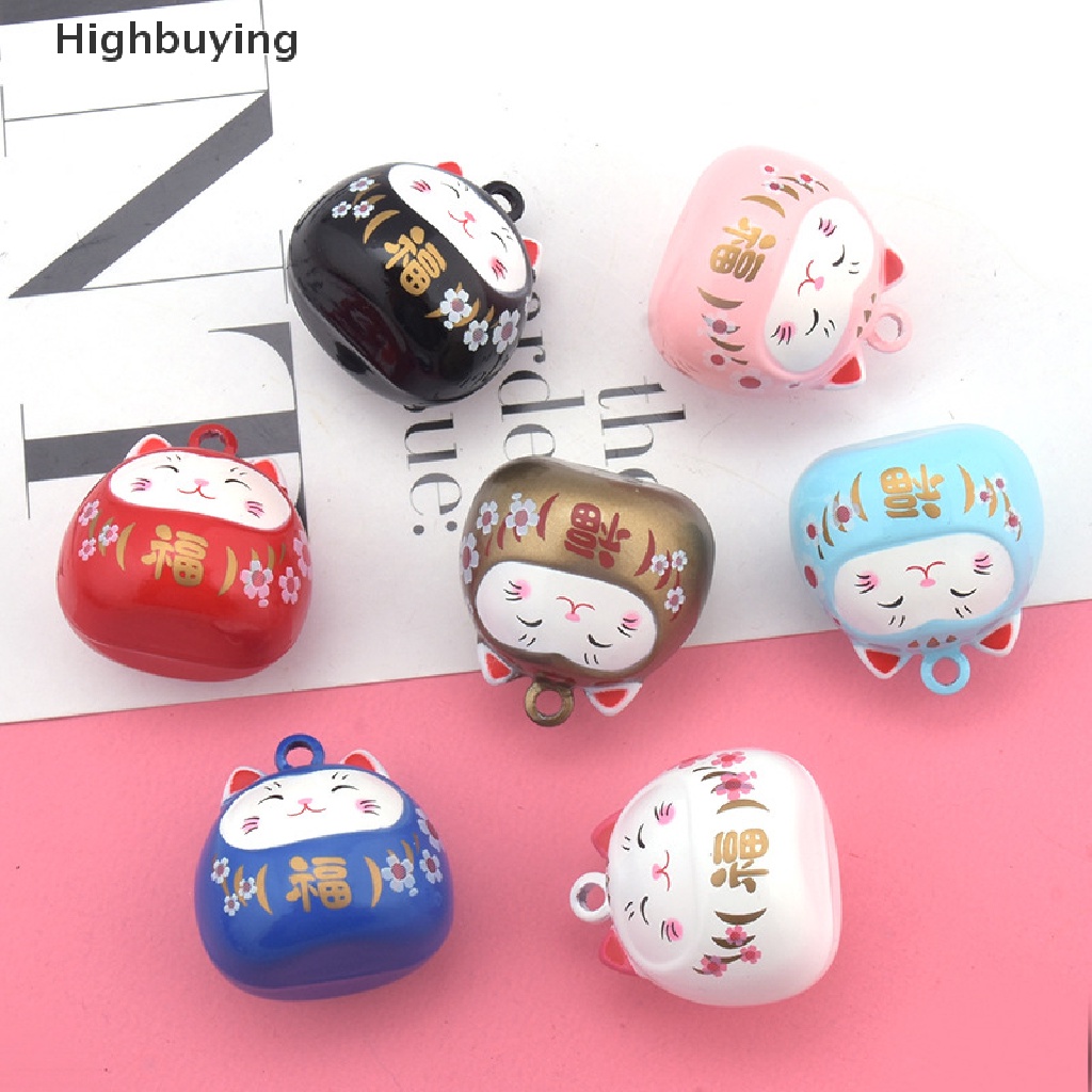 Hbid Lucu Kartun Jepang Lucky Cat Keychain Lucky Cat Trinket Kunci Mobil Liontin Glory