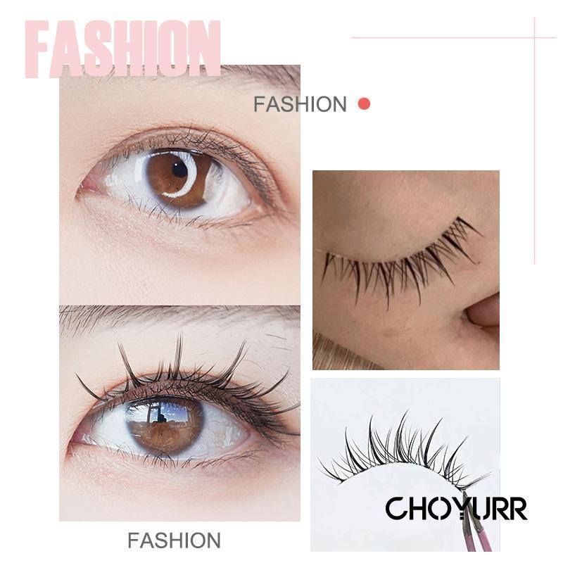 【COD】5 Pasang Eyelash / Bulu Mata Palsu Fairy / Bulu Mata Palsu Comic / Fairy Lashes Lentur Dan Lembut Extension Clear Band Natural Nude Makeup-CH