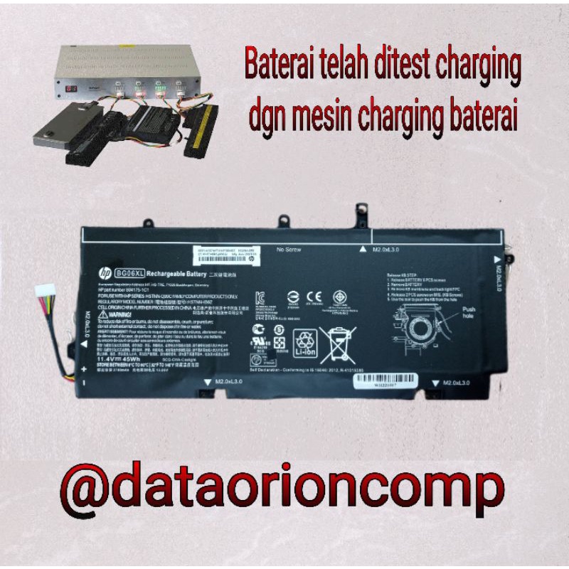 Baterai Battery hp elitebook folio 1040 G3 BG06XL HSTNN-IB6Z HSTNN-Q99C P4P90