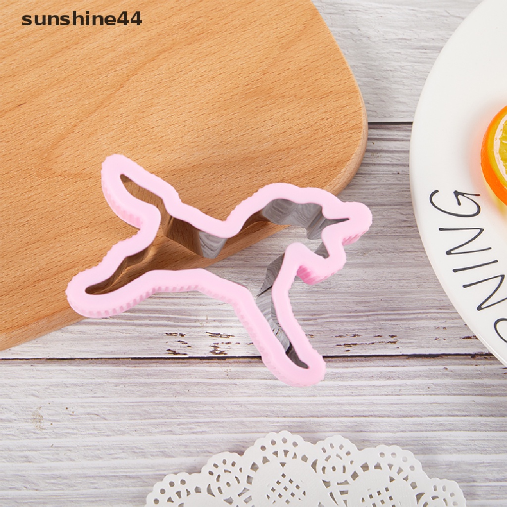 Sunshine Pemotong Dan Sealer Sandwich Stainless Steel DIY Cookie Cutters Untuk Anak.