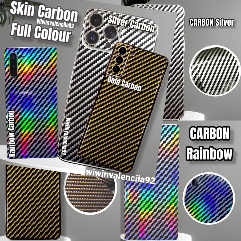 [BLACK 3D] STIKER CARBON Kevlar GLOSSY SAMSUNG M62 M54 M34 M53 M52 M51 M33 M32 M31 M30 M30s M23 M21 