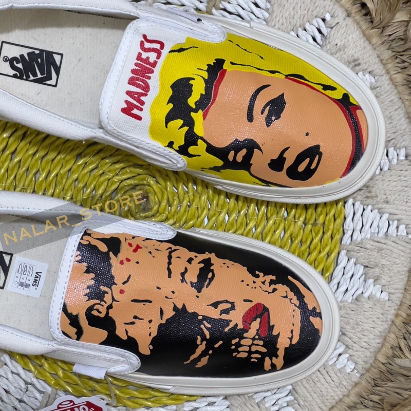 Sepatu Vans Slip On MADNEES Made In China Unisex Pria Wanita //Free kaos kaki &amp; Paperbag