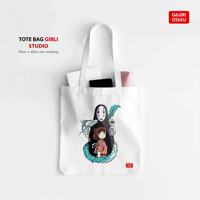 TERBARU SWEATER GIBLI STUDIO SPIRITED AWAY KAONASHI / NO FACE / TOTEBAG KAONASHI NO FACE SPIRITED AWAY GIBLI STUDIO / TOTEBAG CANVAS RESLETING / SWEATER CREW NECK GIBLI STUDIO