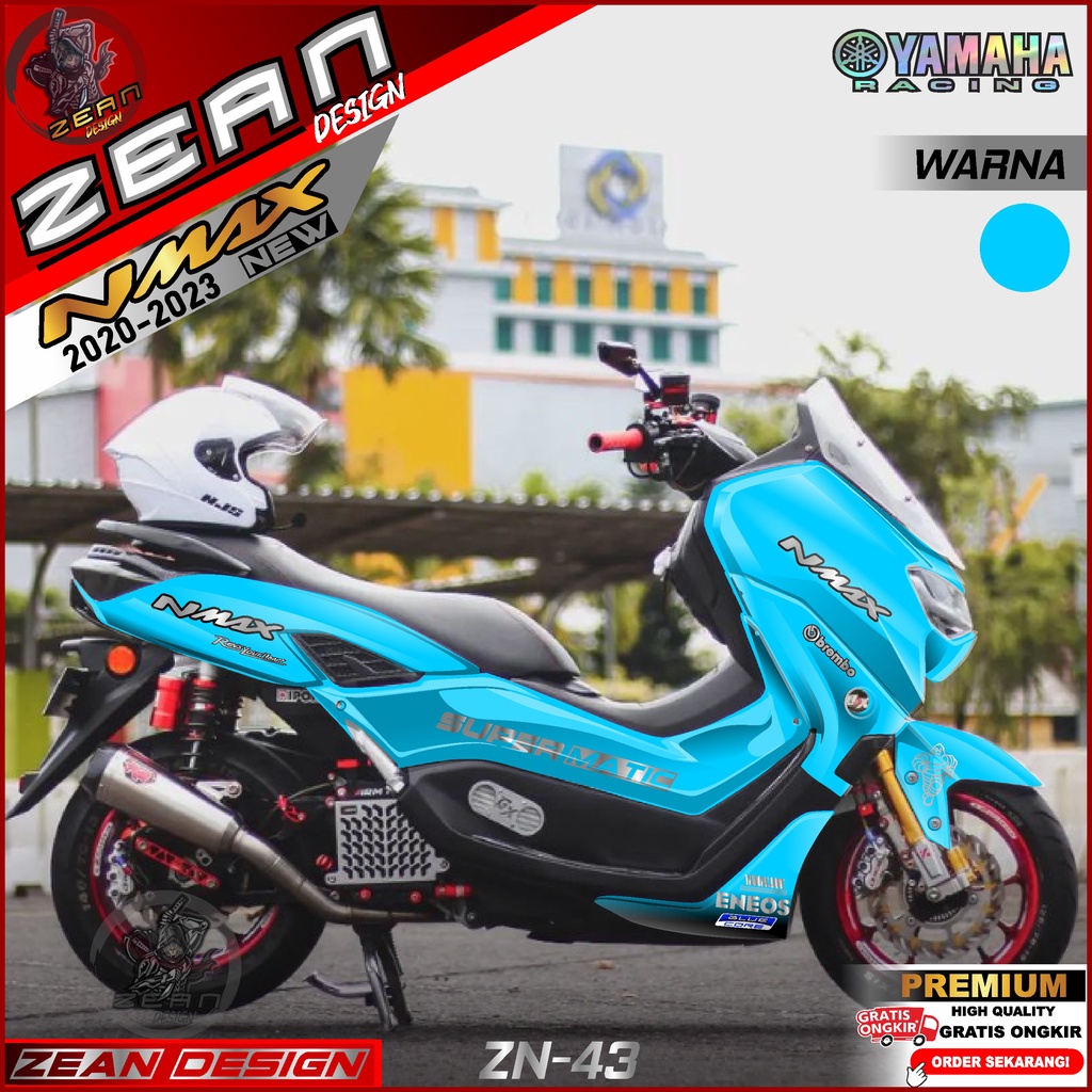 Decal Sticker Dekal Stiker Motor Nmax 155 New Fullbody Tahun 2020 2021 2022 2023 Motif Racing Terbar