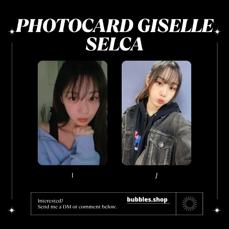 PHOTOCARD UNOFFICIAL GISELLE AESPA SELCA