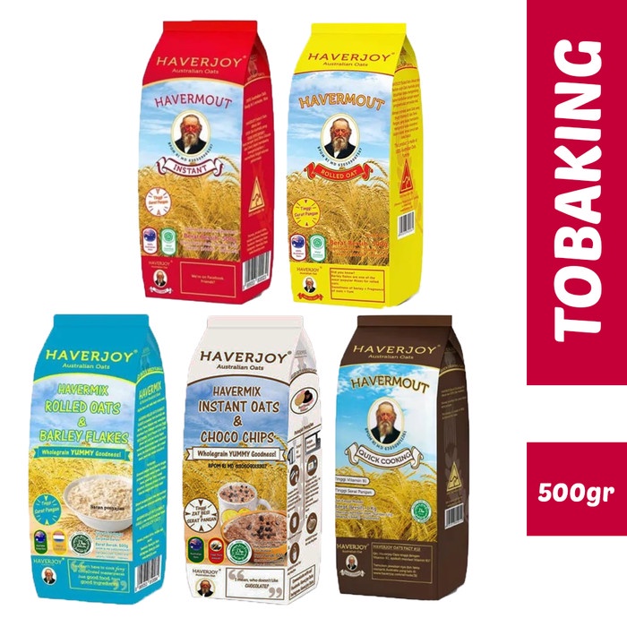 

Haverjoy Oatmeal 500 gr Australian Oat Havermout Instan Rolled Quick