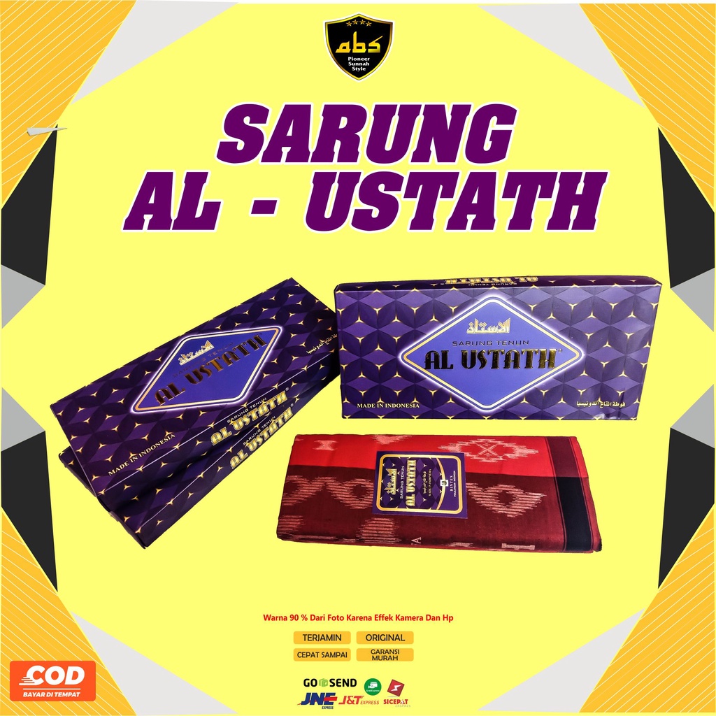 Sarung Tenun Al Ustath Motif Warna Sarung Dewasa Pria Wanita Terlaris Sarung Batik Songket Abu Sulthan