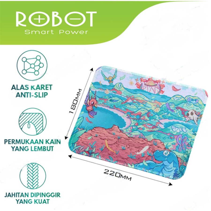 ROBOT RP01 MP01 MOUSEPAD MOUSE PAD GAMING PC KOMPUTER ANTI SLIP RUBBER