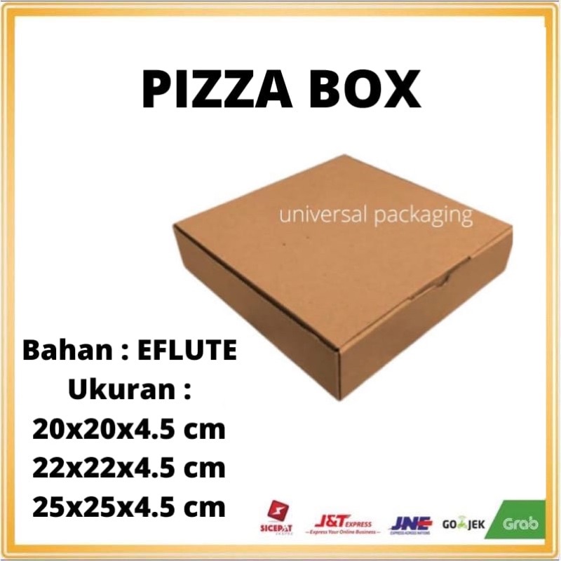 

Dos EFLUTE PIZZA Tinggi 4.5Cm Uk 20, 22 & 25 | Box Dos Kotak Pizza Eflute