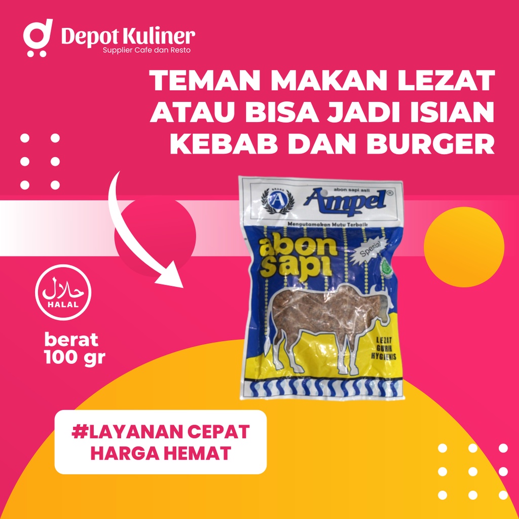 2 Pack Abon Sapi Ampel 100 G