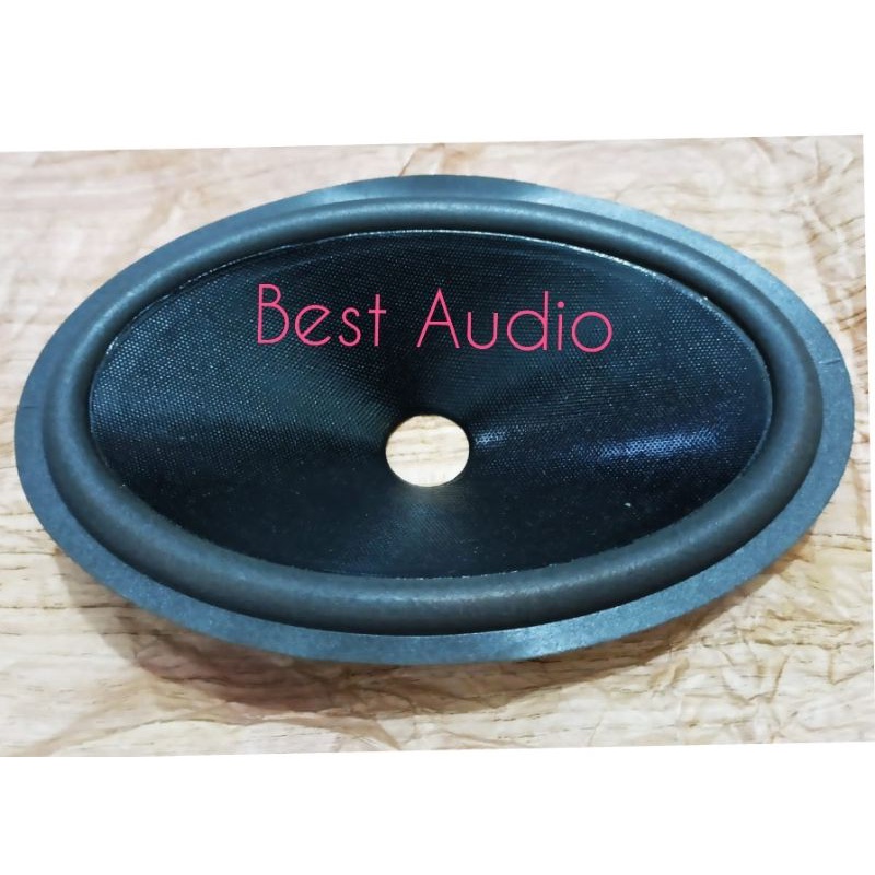 Daun kertas speaker Oval coating voice 26mm