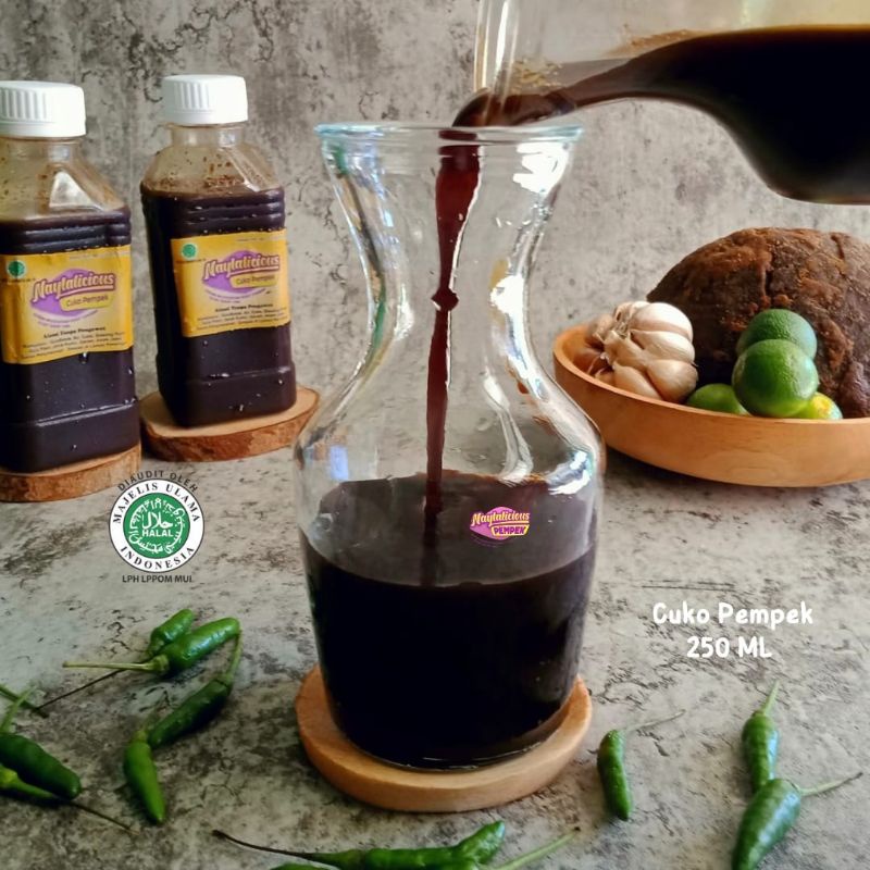 

Cuko pempek asli palembang 250 ML, Premium Halal MUI