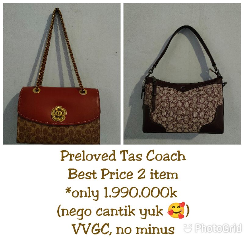 ❌SOLD❌ SALE Paket Preloved coach bag (nego = split payment) VVGC